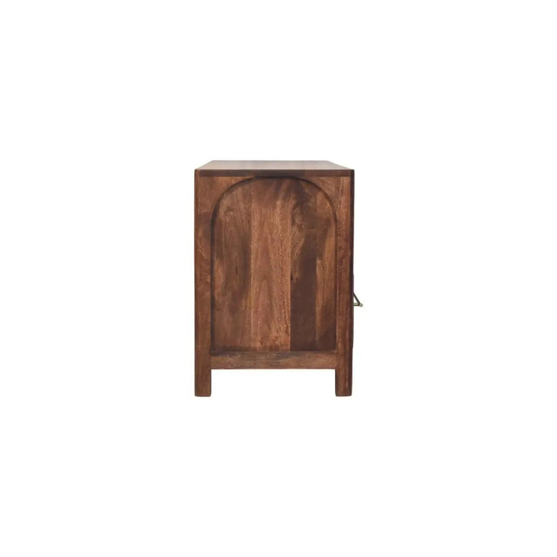 Solid Wood Arc-Line Media Console by HouseOfZazla