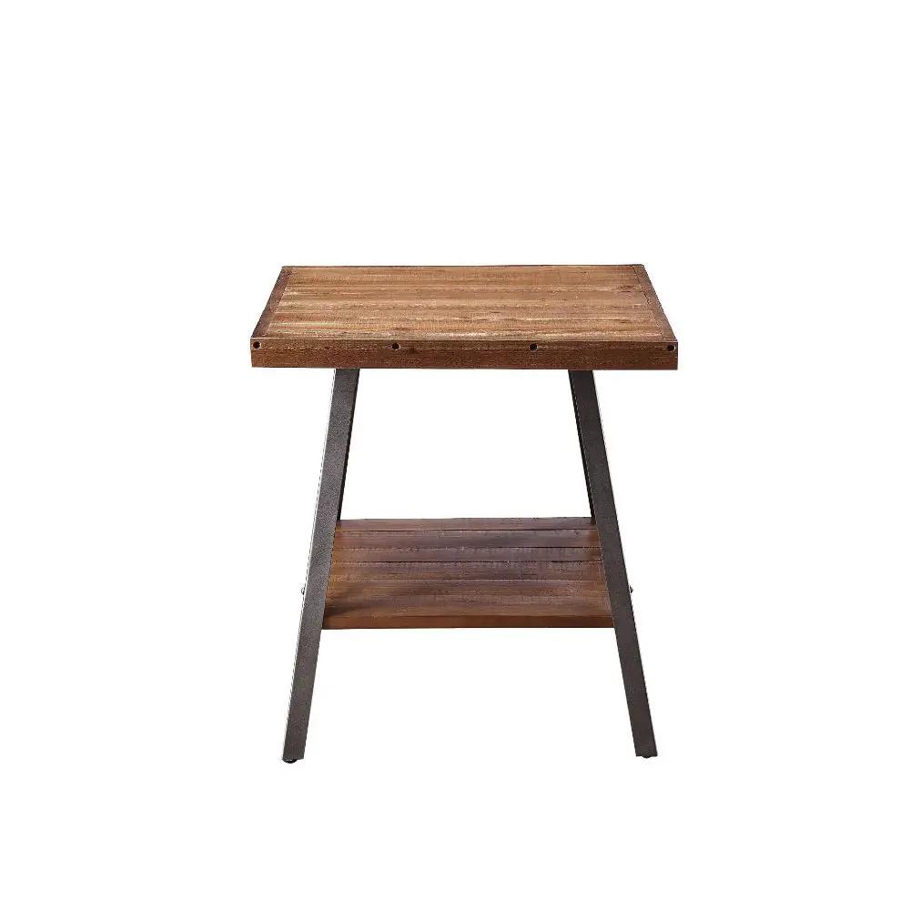 Ikram - End Table (Set of 2) - Weathered Oak & Sandy Black by Unique Piece Furniture