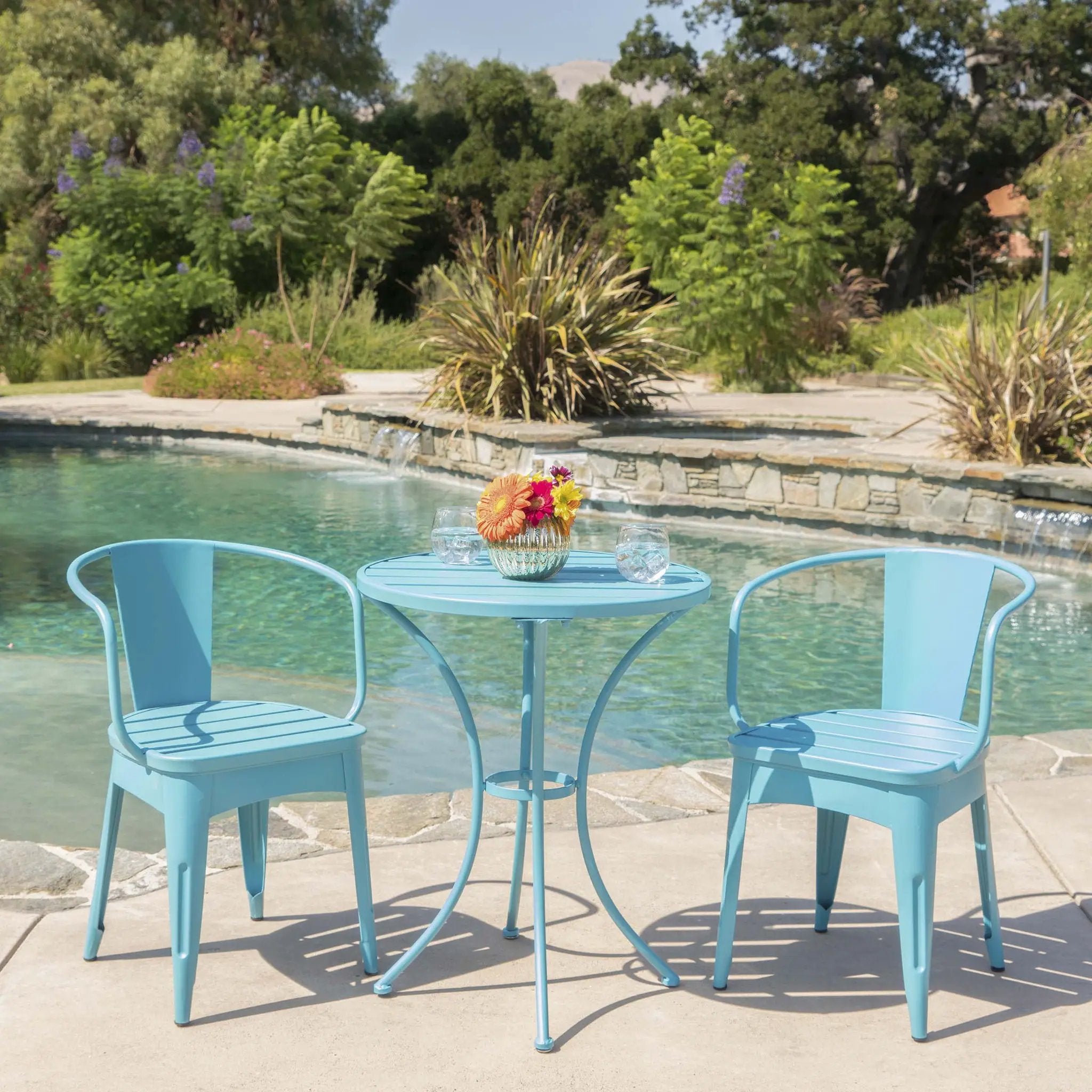 Yearn - 3 Piece Bistro Set With Table And 2 Chairs by HouseOfZazla