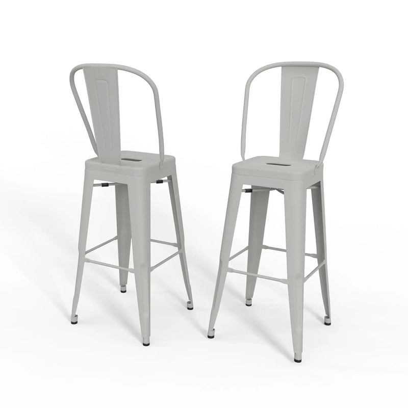Fletcher - Handcrafted Metal Stool (Set of 2) by Unique Piece Furniture