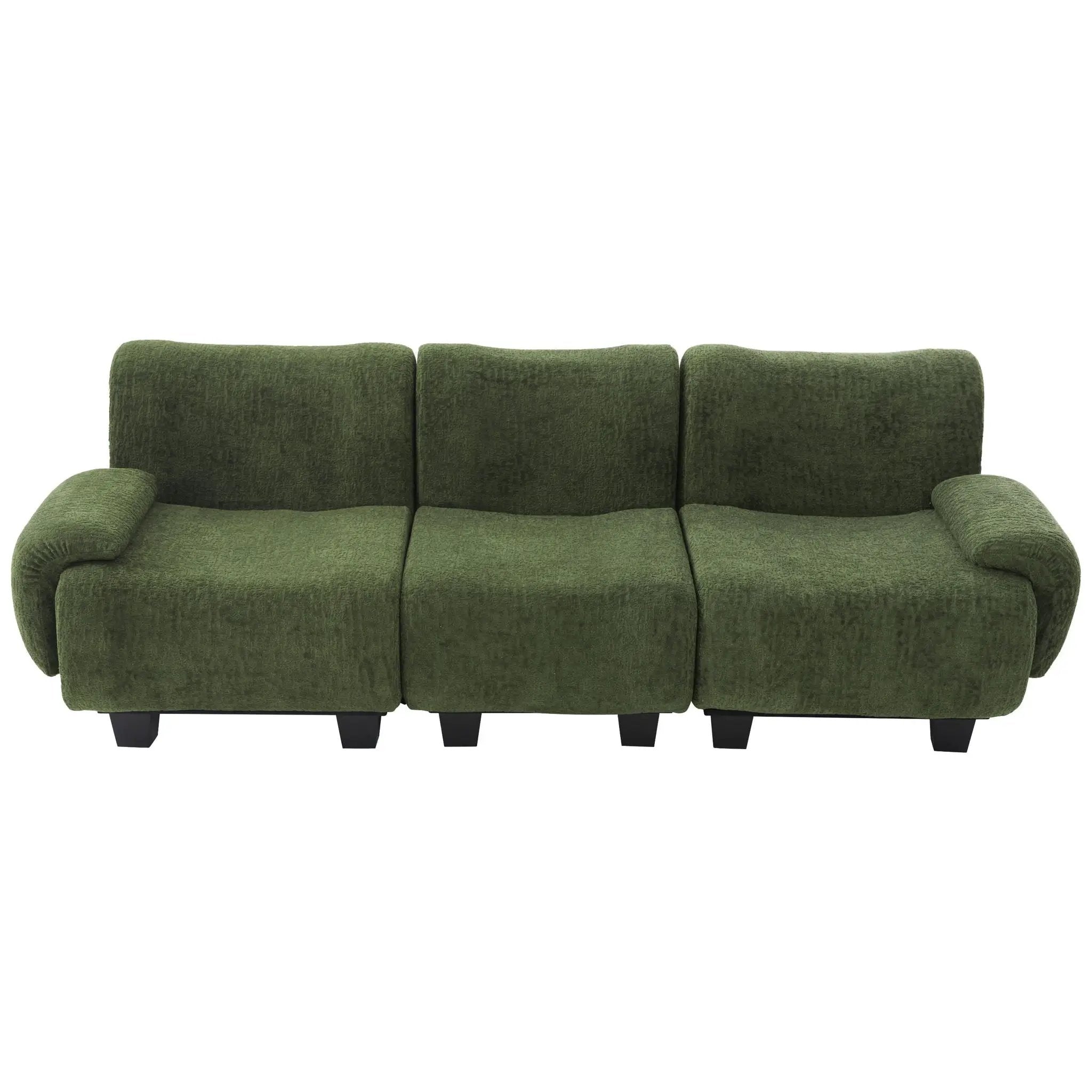 3 Seater Sofa Couch With Curved Armrests by Unique Piece Furniture