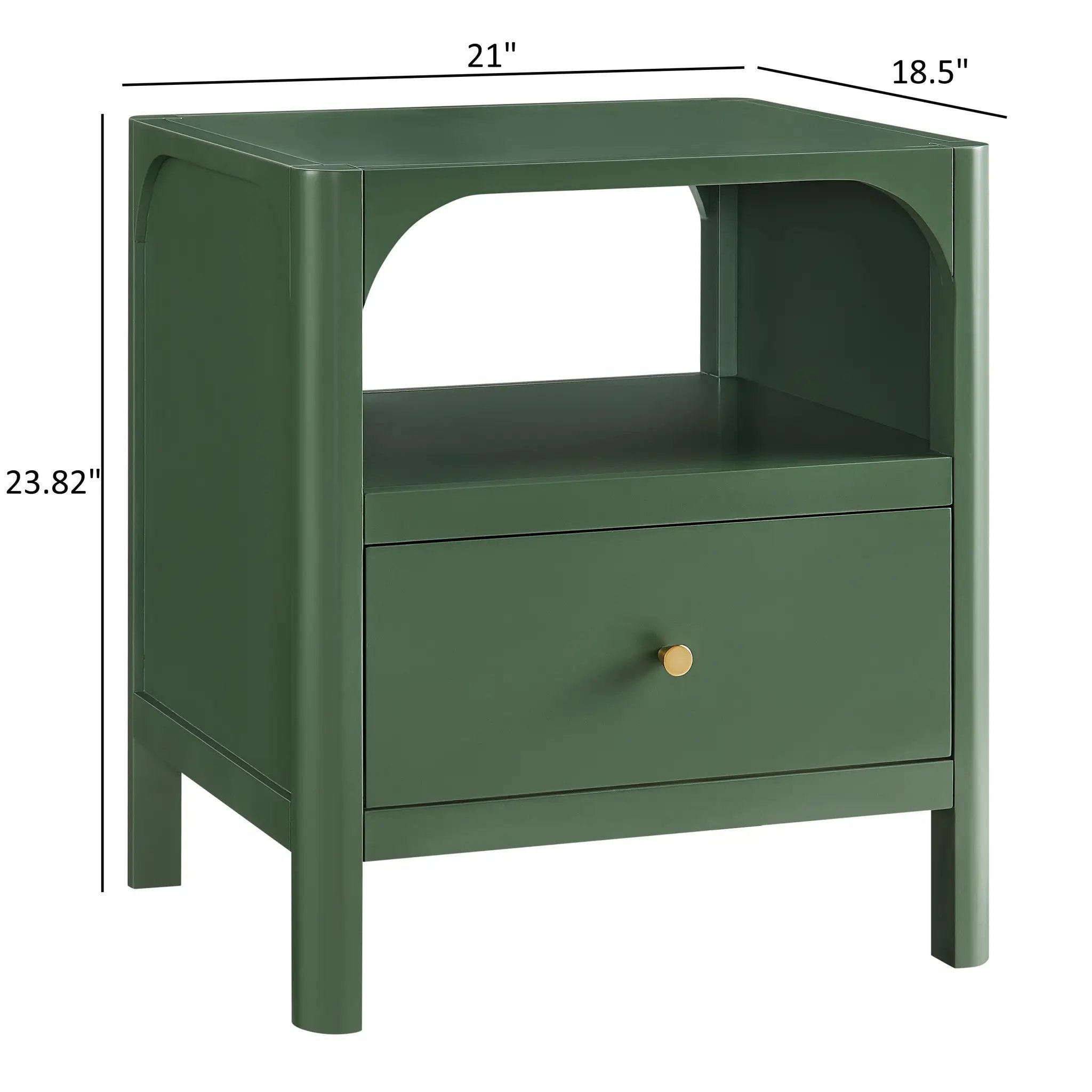 Williamson 1-Drawer Nightstand in Vintage by HouseOfZazla