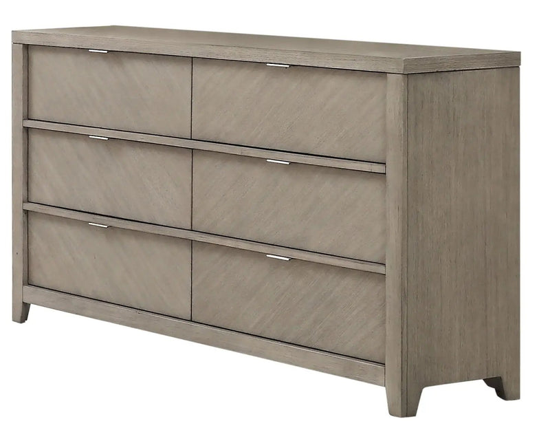 6 Drawer Dresser - Light Gray by Unique Piece Furniture