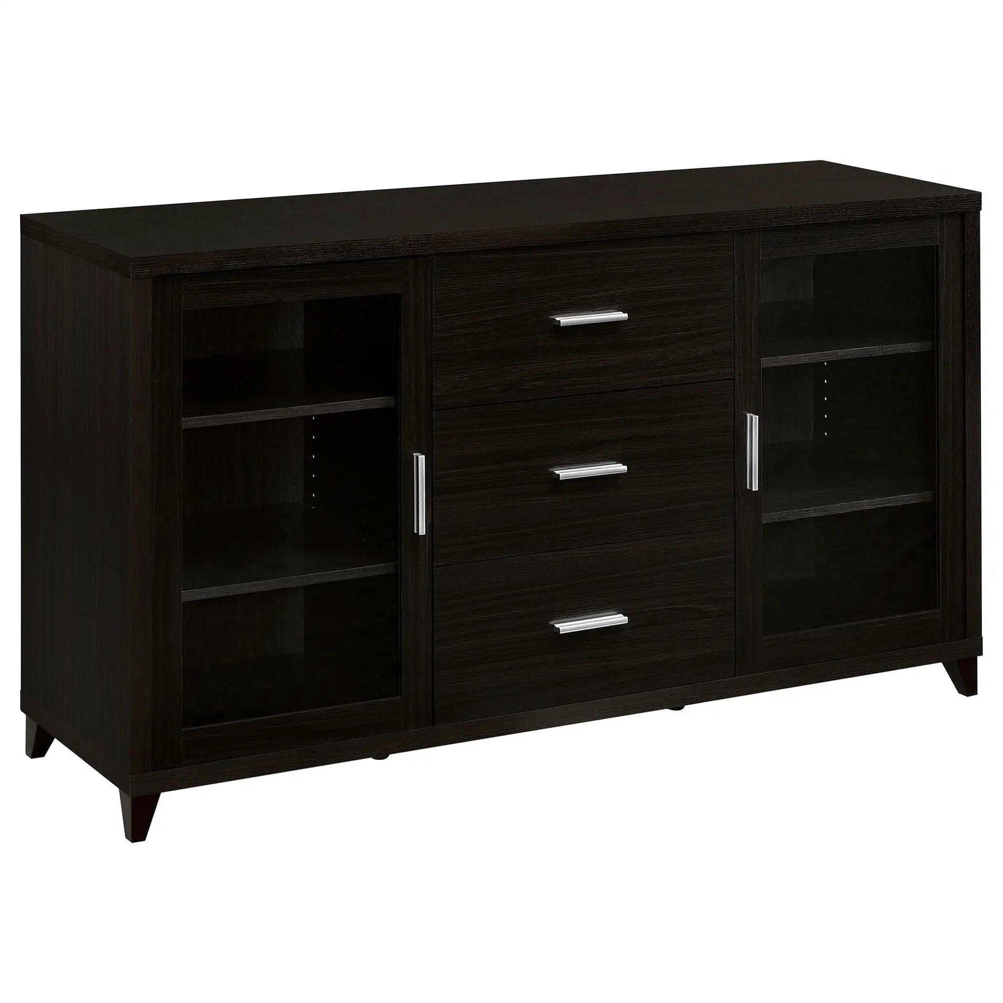 Nyler - 3 Drawer Rectangular TV Console - Cappuccino
