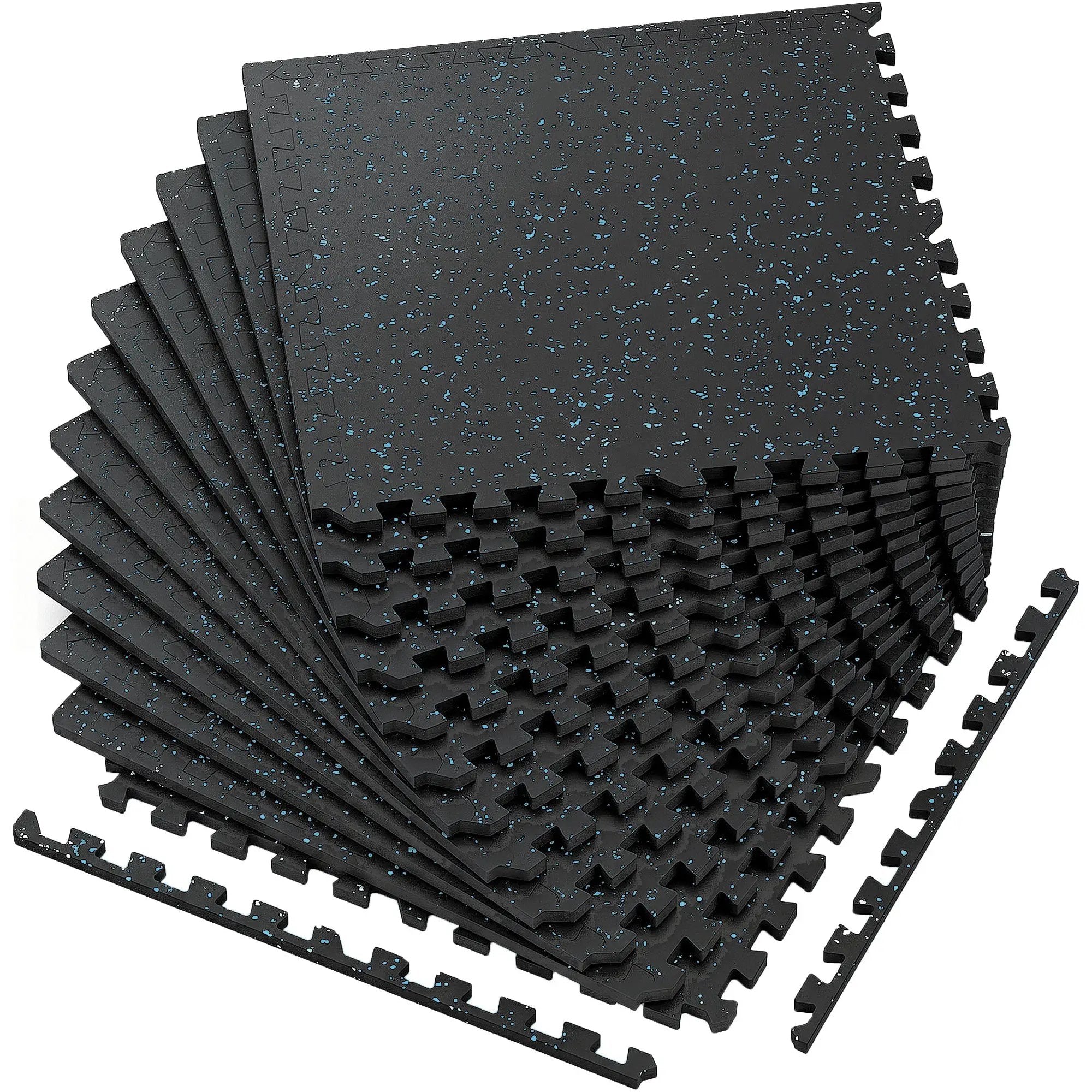 0.6 Inch Thick Interlocking Gym Floor Mats by HouseOfZazla
