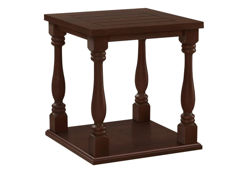 Accent Table, 2 Tier, Square, Traditional - Espresso by HouseOfZazla