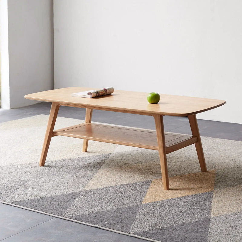 Low Coffee Table With Storage Shelf by Unique Piece Furniture