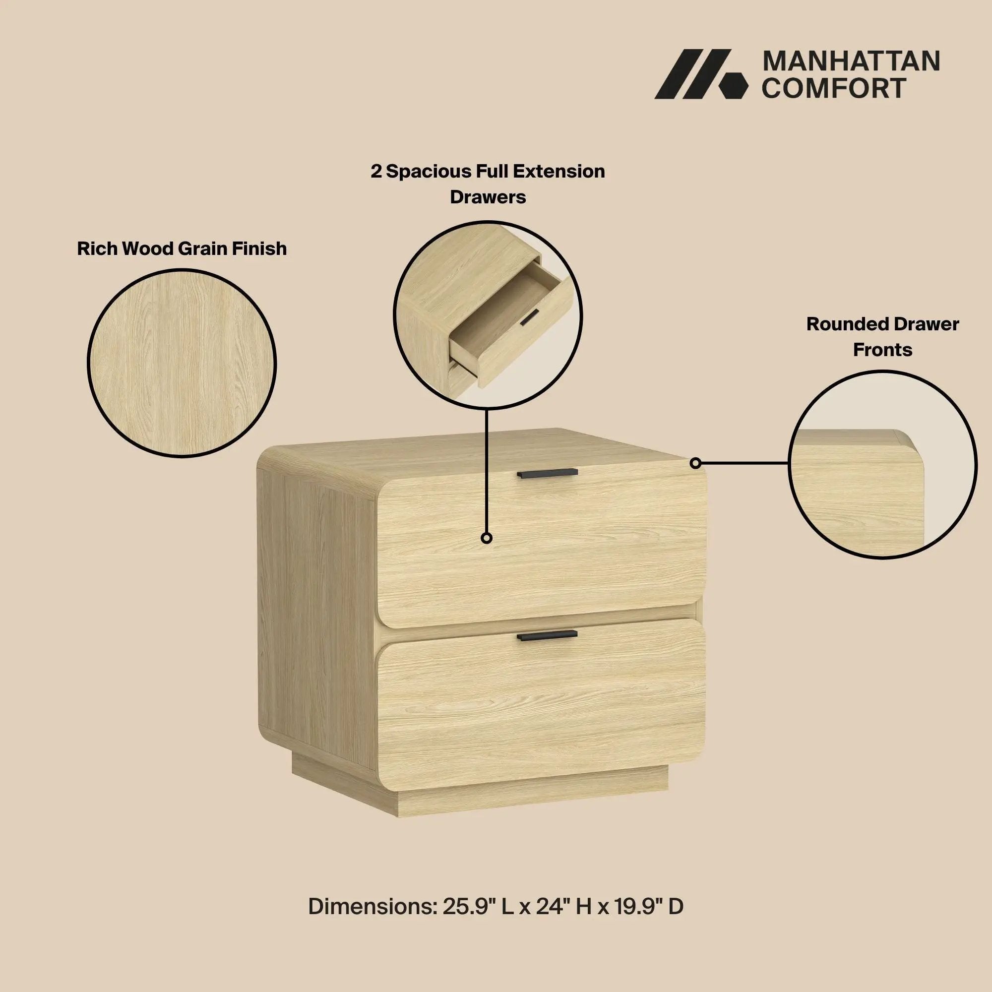 Chrystie - Modern Nightstand by HouseOfZazla