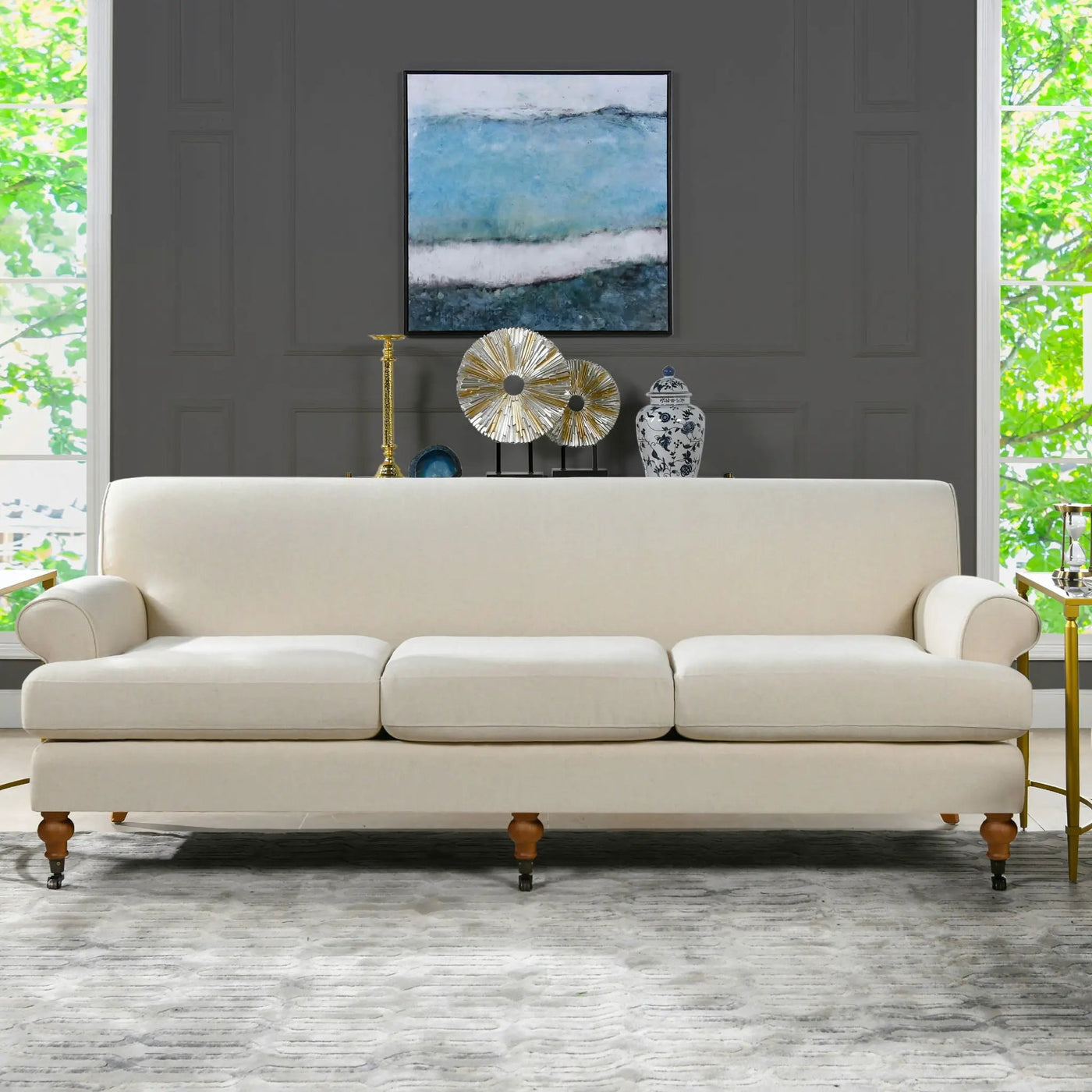 Alana Lawson - Three Cushion Tightback Sofa by Unique Piece Furniture