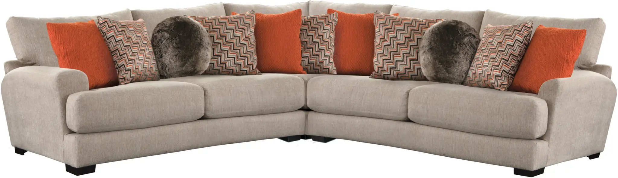 Ava - 3 Piece Sectional - Cashew by Unique Piece Furniture