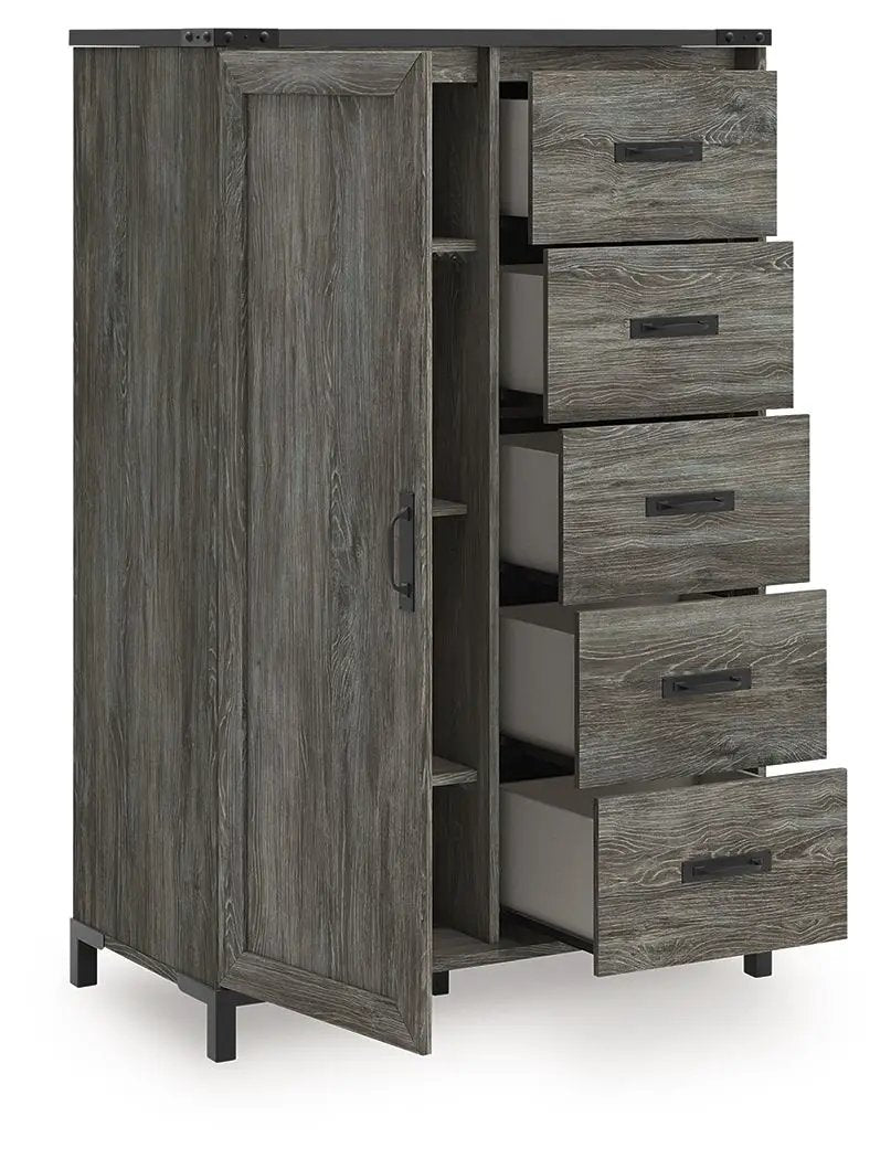 Frandern - Bookcase Panel Bedroom Set With Storage by Unique Piece Furniture