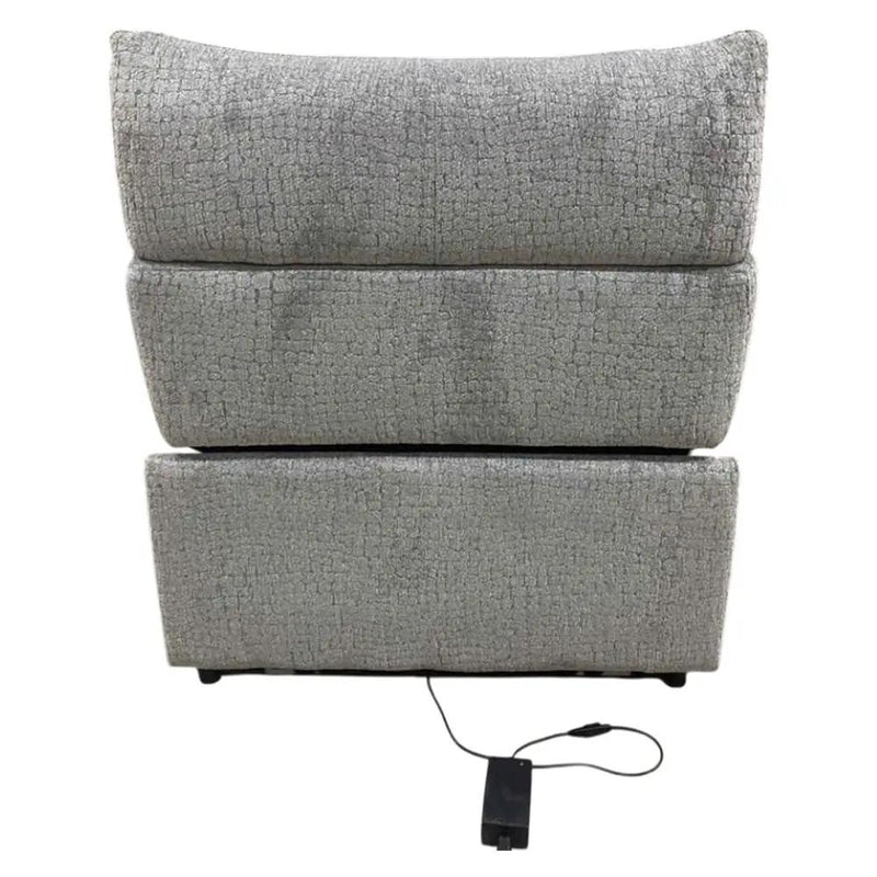 Fullar - Modular Power Motion Armless Recliner - Light Gary Chenille by Unique Piece Furniture