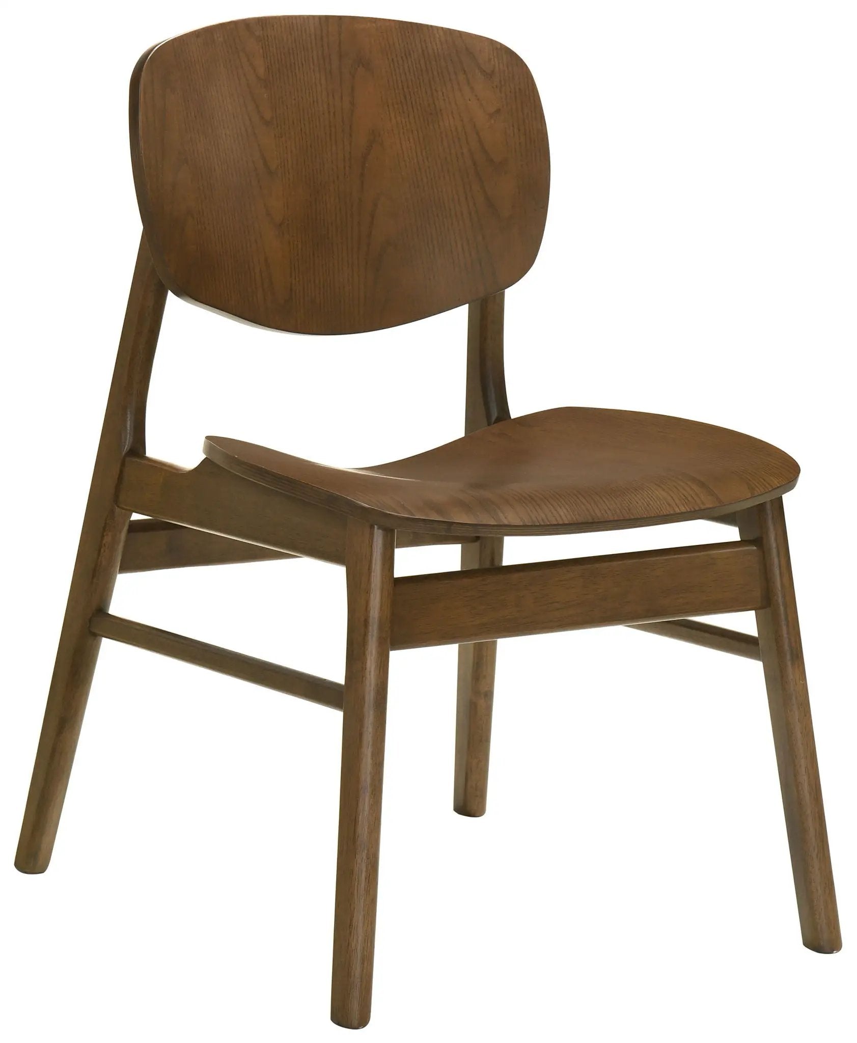 Benford Dining Side Chair Wood Seat Dark Brown (Set of 2) by Unique Piece Furniture