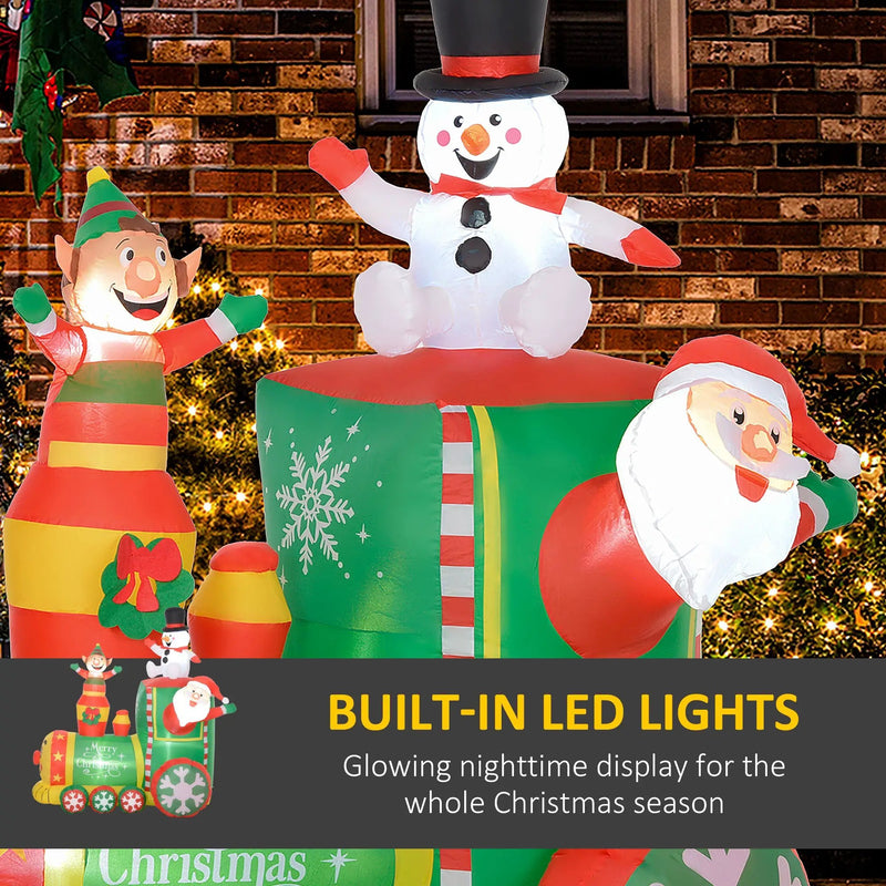Outsunny 5.9' Christmas Inflatables Train by HouseOfZazla