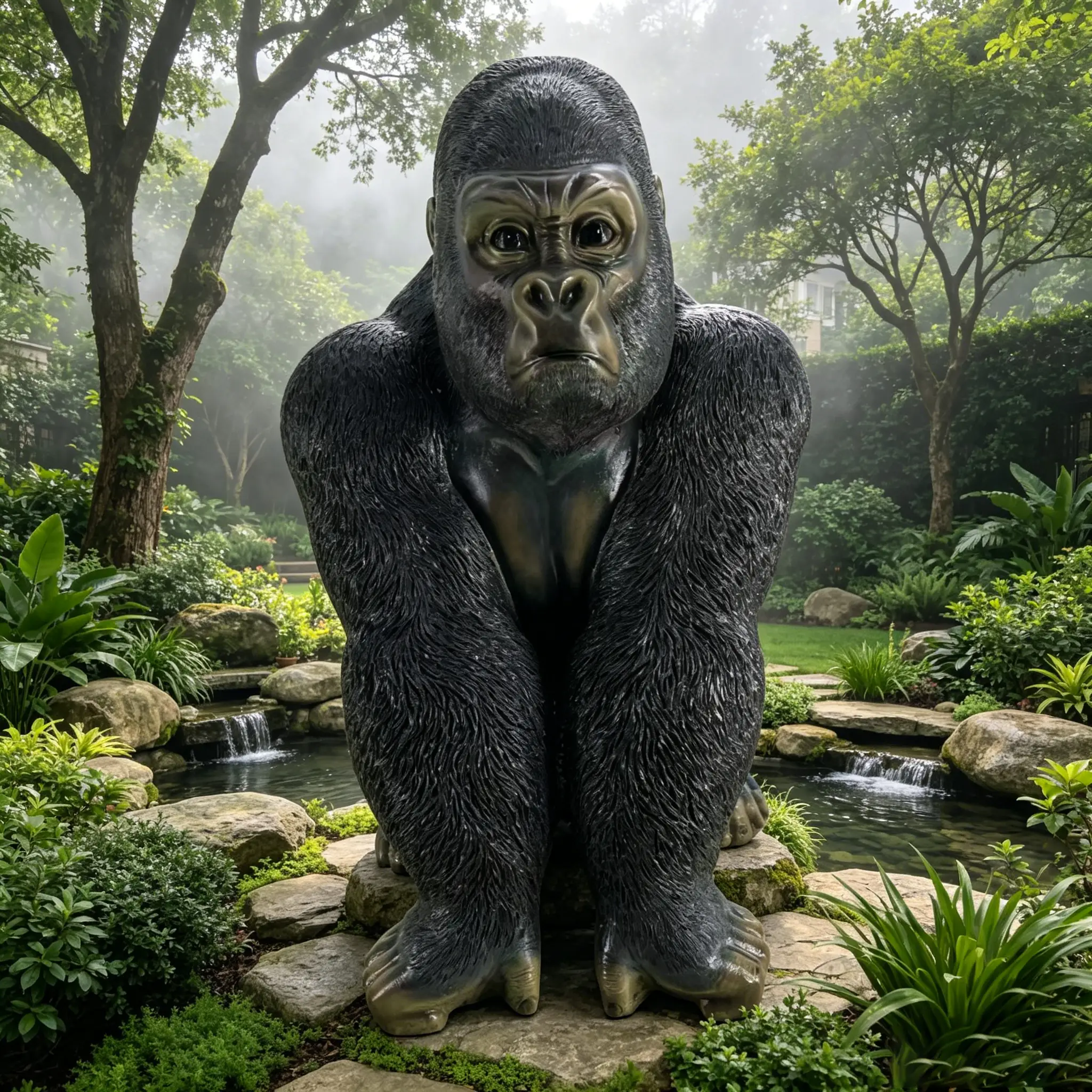 Realistic Silverback Gorilla Figurine by HouseOfZazla