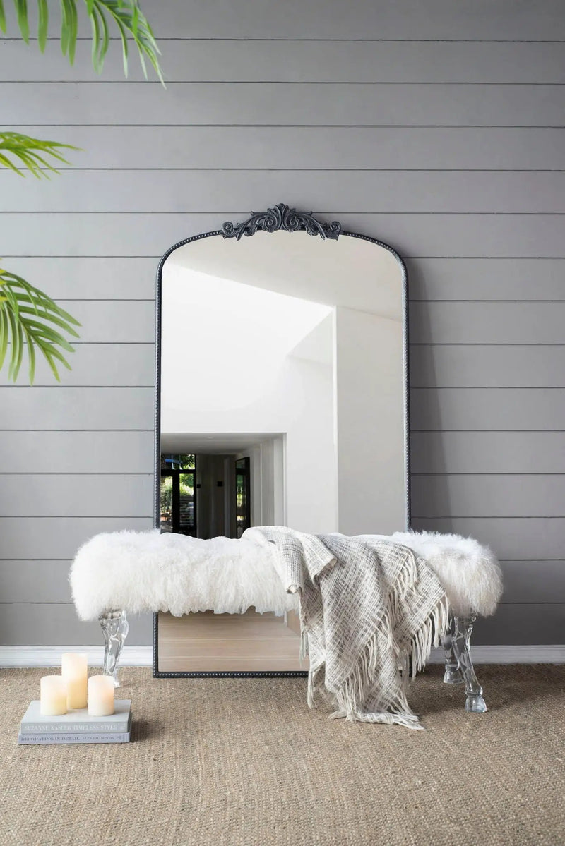 Arch Mirror, Baroque Inspired Wall Decor For Bathroom, Bedroom, Living Room by Unique Piece Furniture