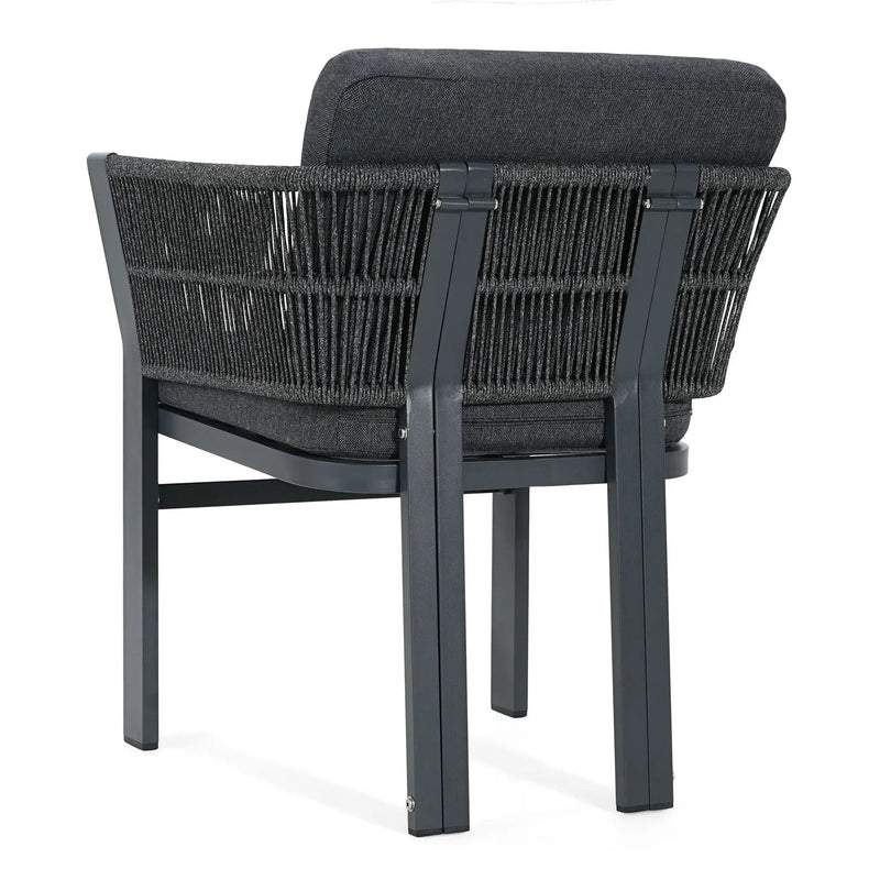 7 Piece Outdoor Dining Set With Table And 6 Chairs - Black / Teak / Gray by HouseOfZazla