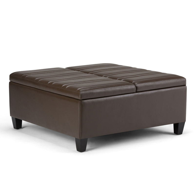 Ellis - Coffee Table Storage Ottoman Contemporary Design by HouseOfZazla