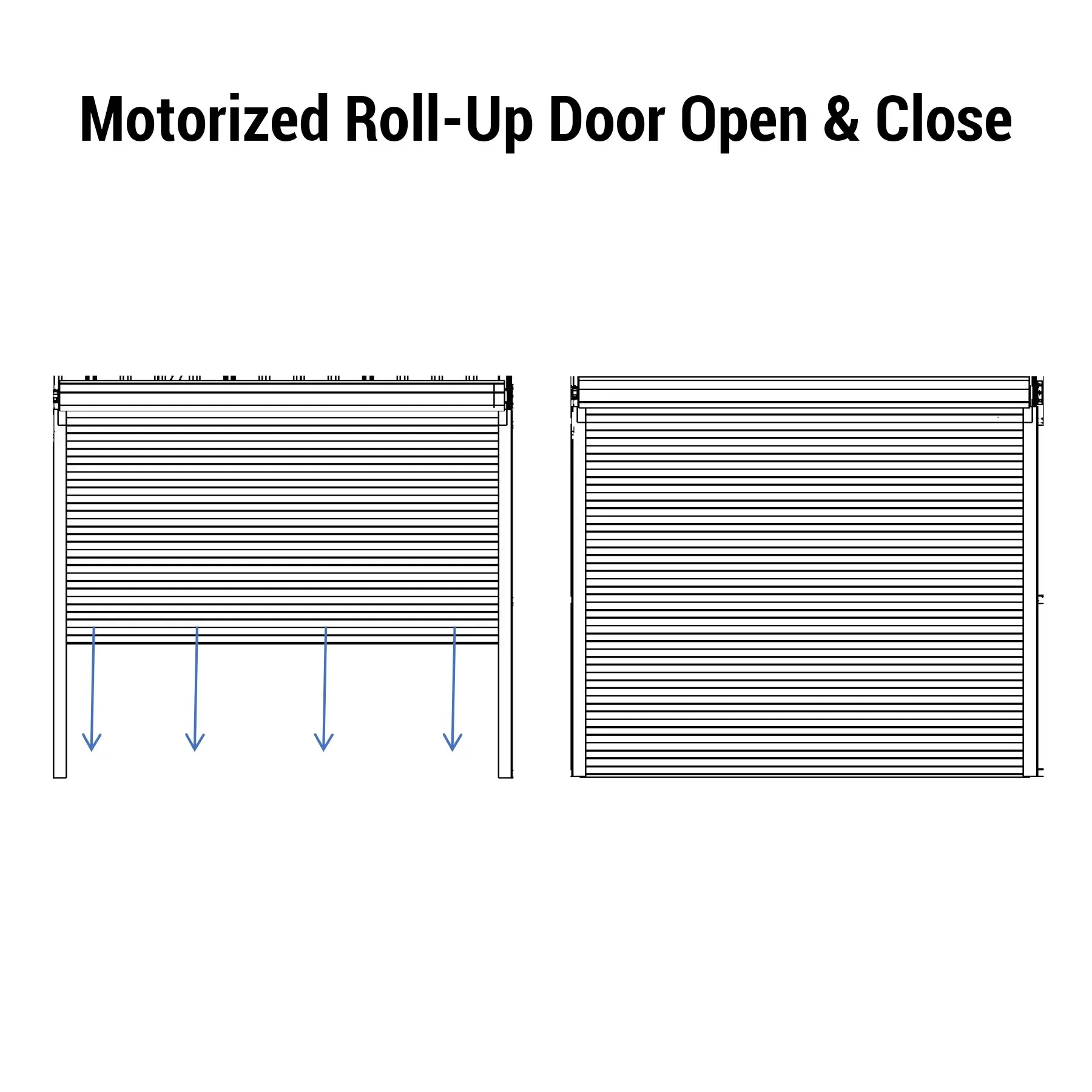 Motorized Roll-Up Door Kit for Garage Shed by HouseOfZazla