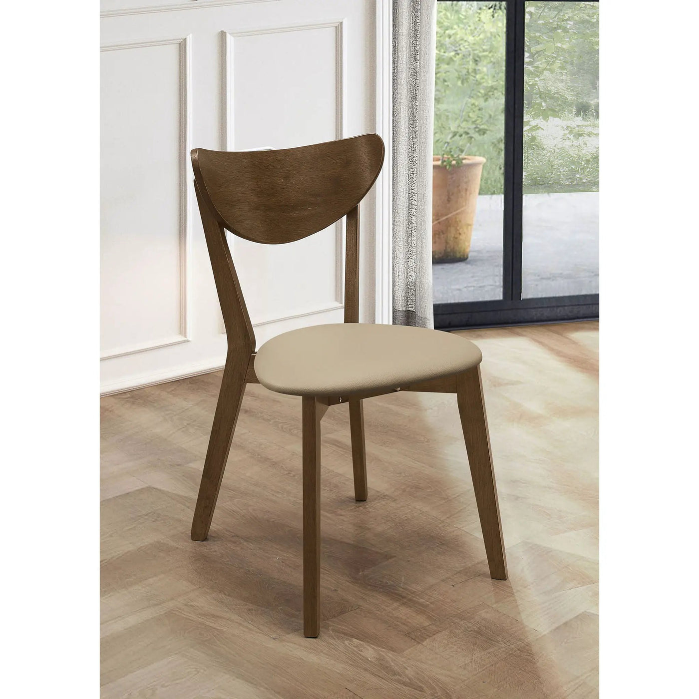 Mid-Century Modern Upholstered Dining Chair (Set of 2) by HouseOfZazla
