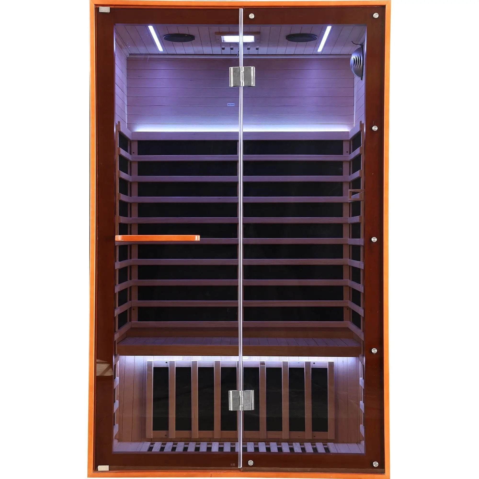 Double Sauna Room With Carbon Heating Plates - American White Oak by HouseOfZazla