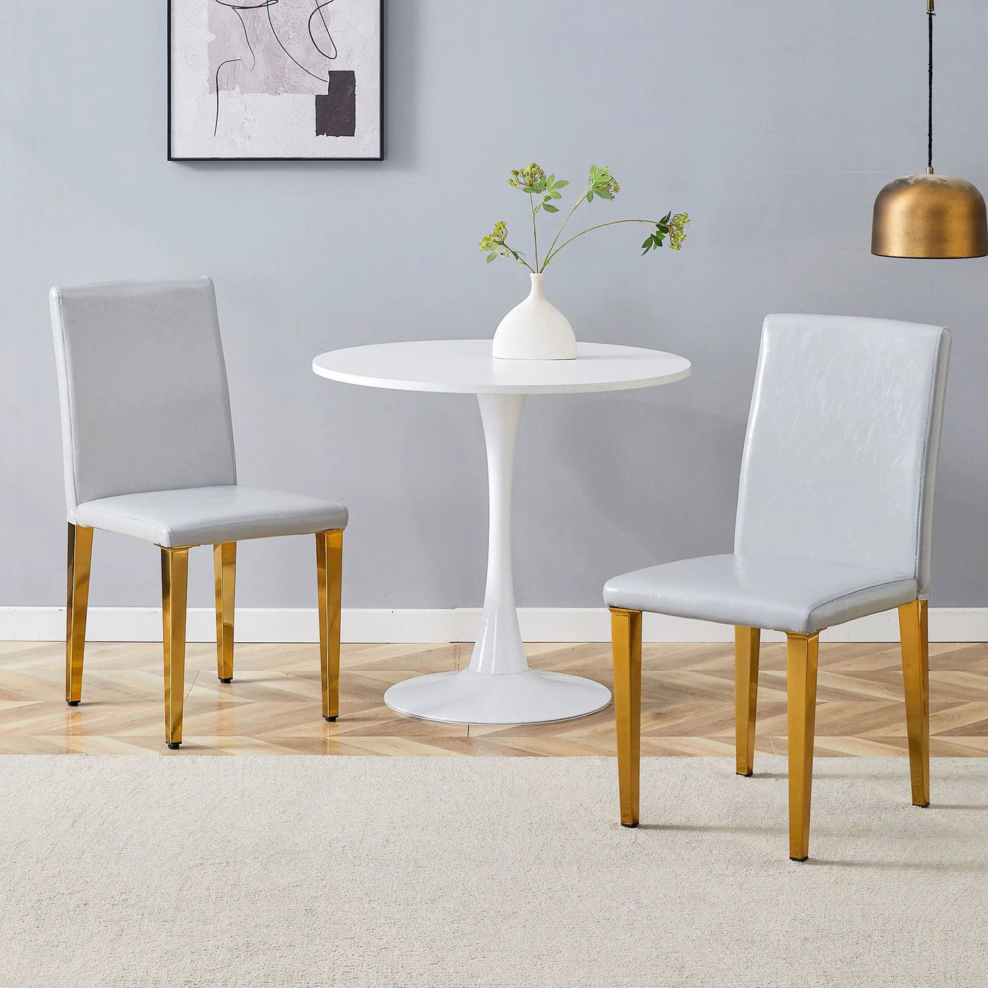 Modern Dining Chairs With Metal Legs by HouseOfZazla
