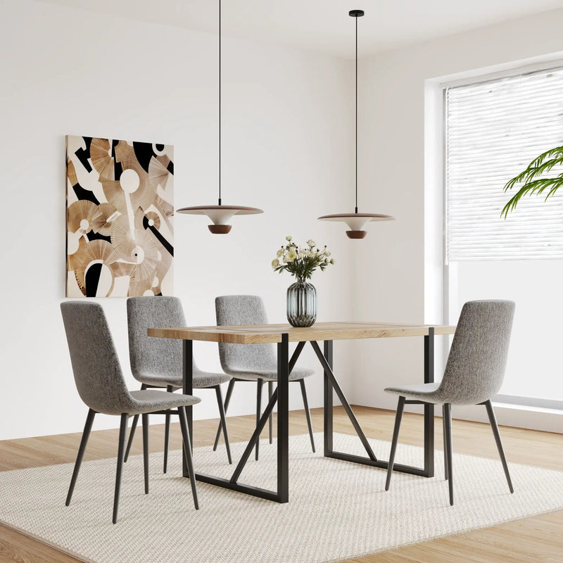 Modern Upholstered Dining Chairs With Cushion Seat And Sturdy Legs (Set of 4) by HouseOfZazla