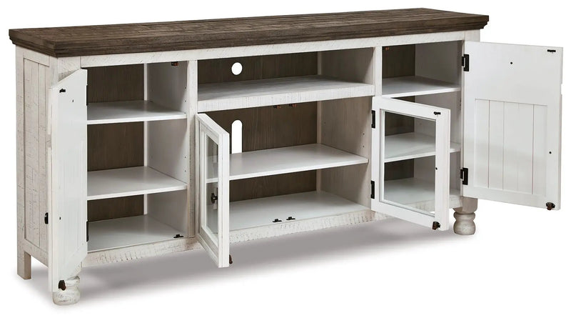 Havalance - Extra Large TV Stand - 4 Doors - Brown / Beige by Unique Piece Furniture