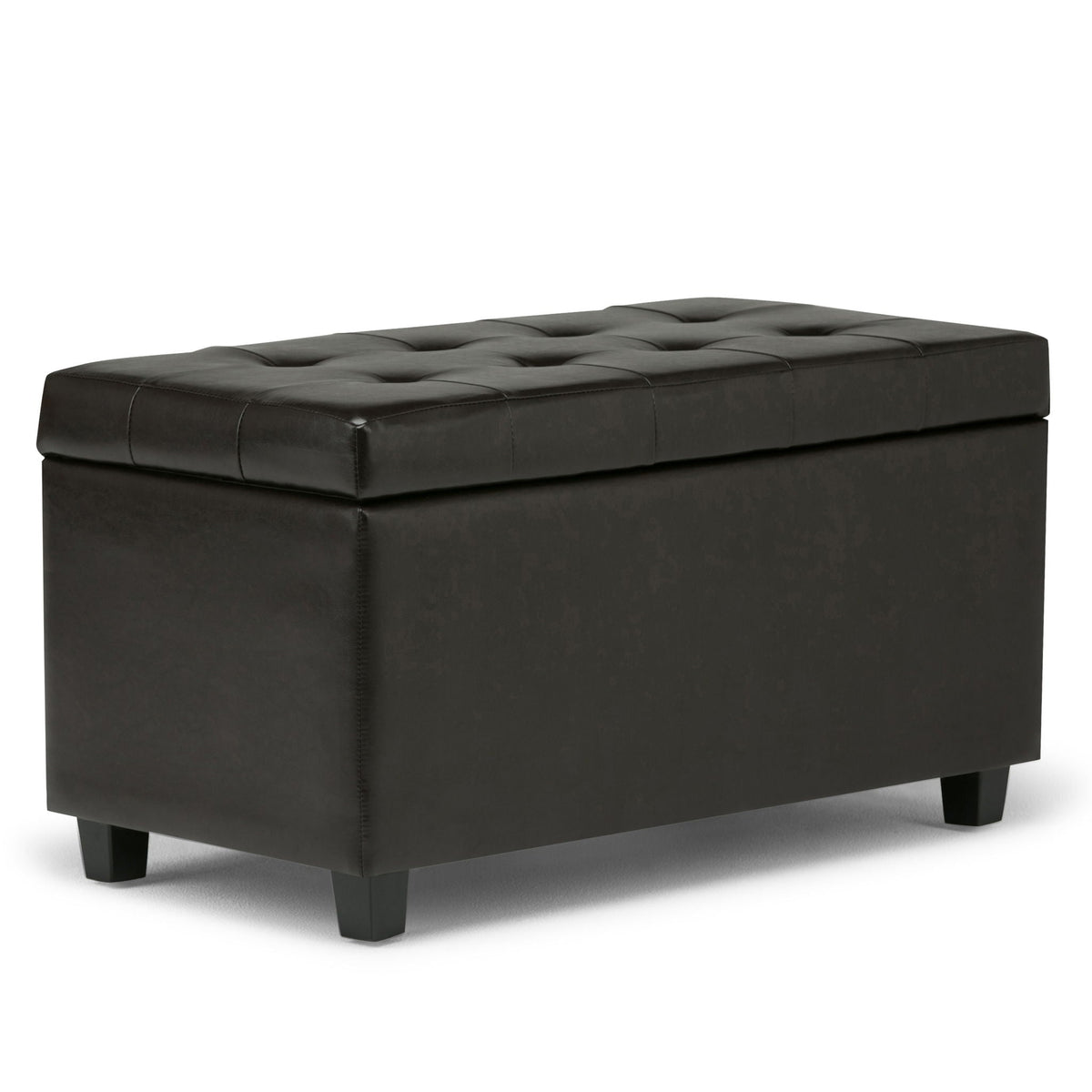 Upholstered Storage Ottoman with Child Safety Hinge - Multiple Colors, photo 10 of 40
