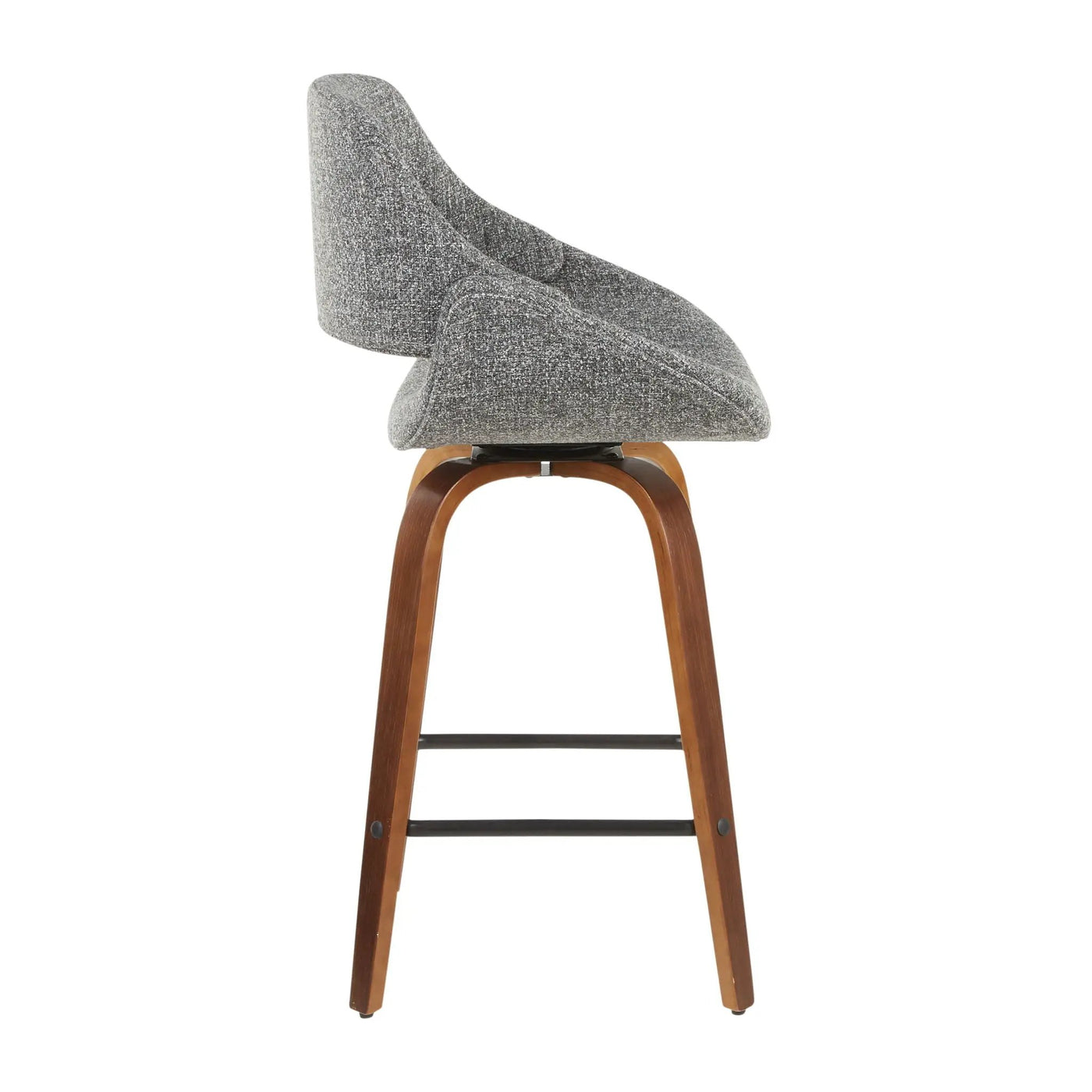 Fabrico - Mid-Century Modern, Counter Stool (Set of 2) by HouseOfZazla