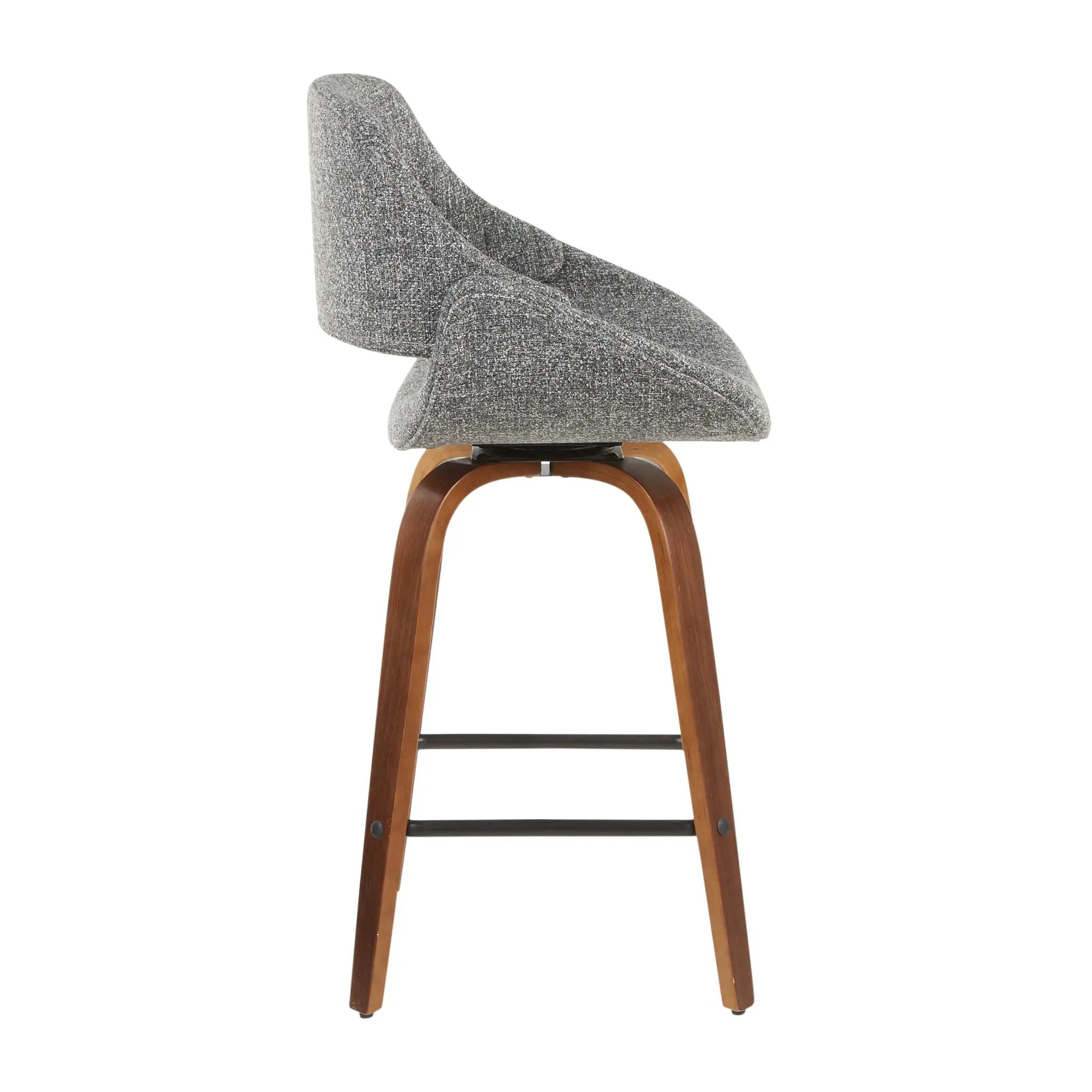 Fabrico - Mid-Century Modern, Counter Stool (Set of 2) by HouseOfZazla