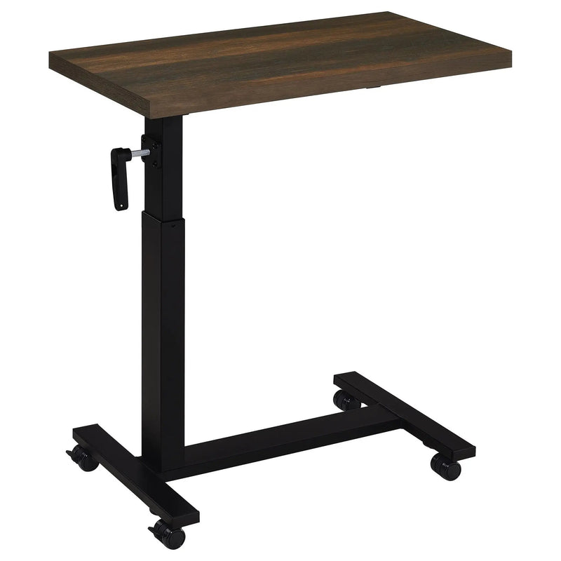 Westpark Height Adjustable Mobile Bedroom C-Table Dark Pine by Unique Piece Furniture