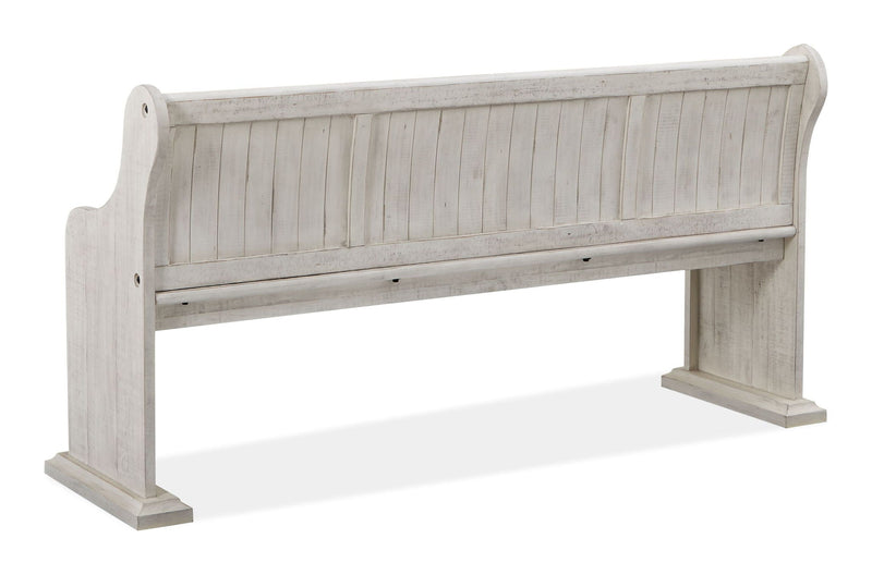 Bronwyn - Bench With Back - Alabaster, photo 7 of 7