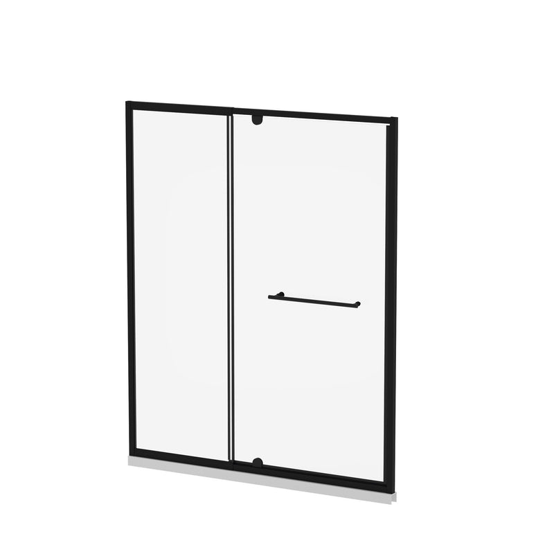 Pivot Shower Door With And Handle - Matt Black by HouseOfZazla