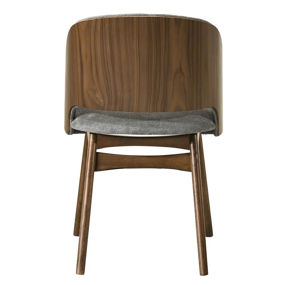 Delmon - Side Chair (Set of 2) - Gray / Dark Walnut by Unique Piece Furniture