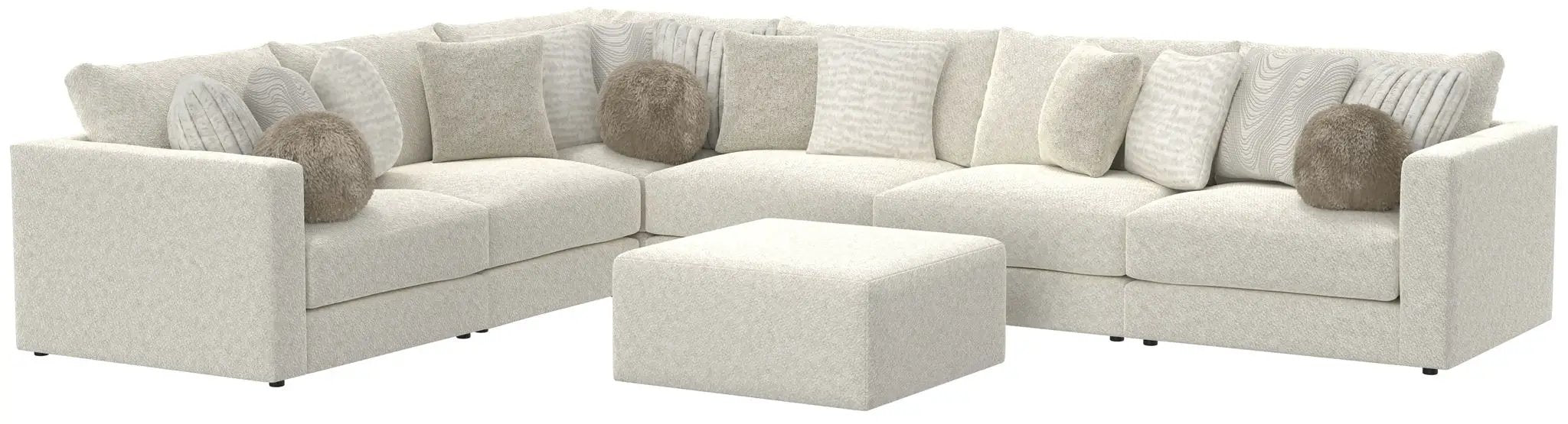 Ritzy - Modular Sofa And Included Cocktail Ottoman by Unique Piece Furniture