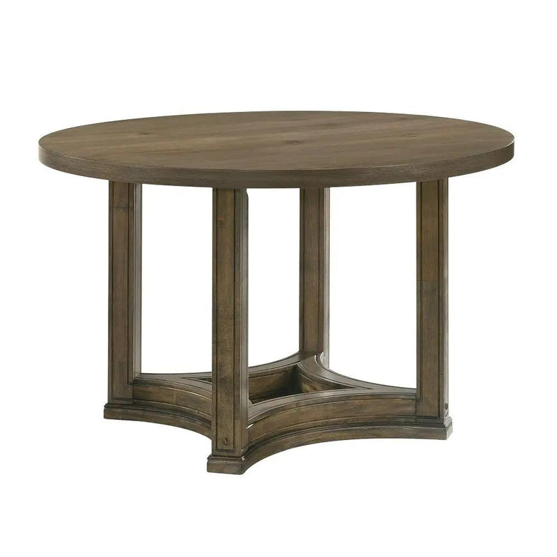 Parfield - Round Dining Table - Weathered Oak by Unique Piece Furniture