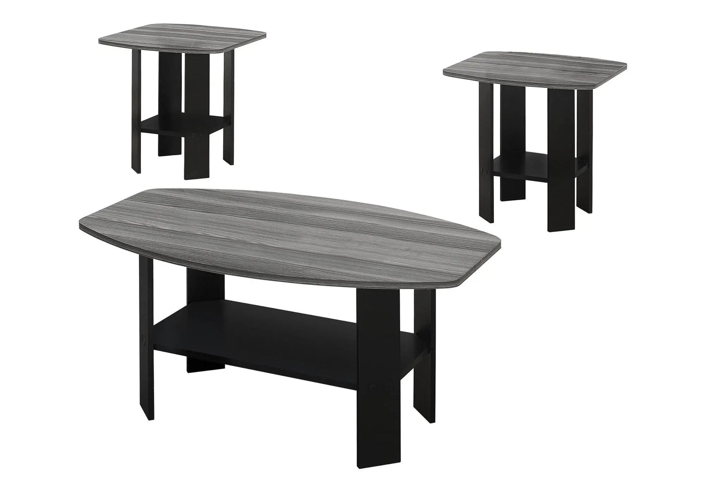Table Set, Coffee, End, Side, Accent For Living Room (Set of 3) by HouseOfZazla