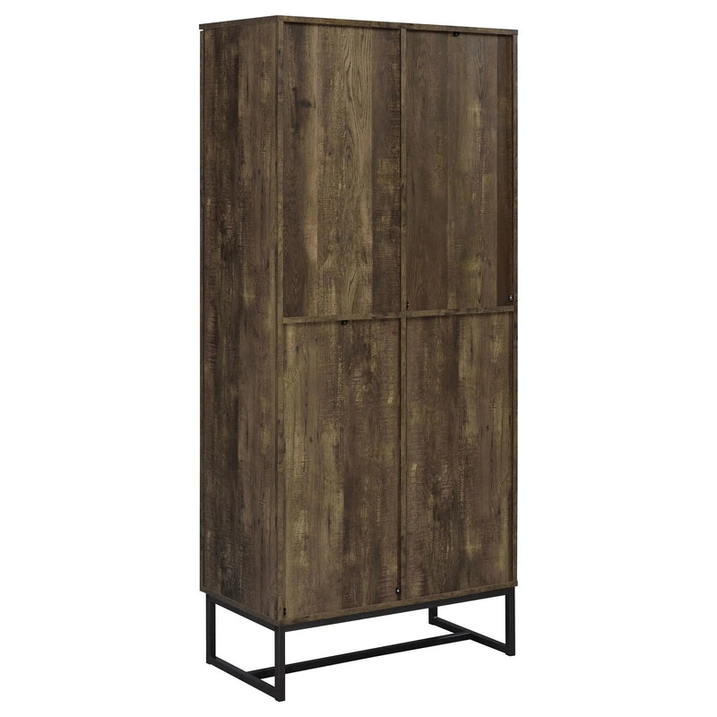 Carolyn 2-door Engineered Wood Accent Cabinet Rustic Oak by Unique Piece Furniture