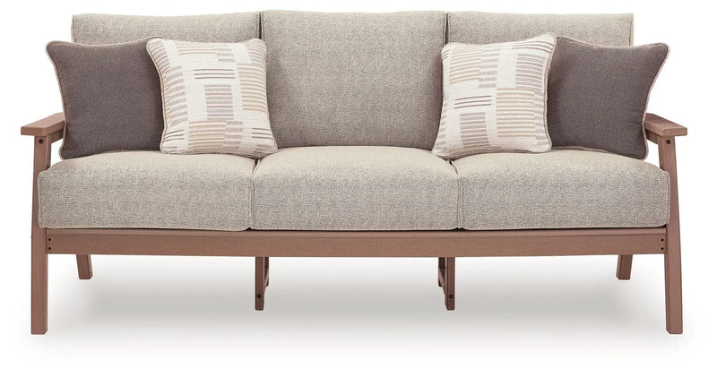Grover Beach - Sofa With Cushion - Driftwood by Unique Piece Furniture