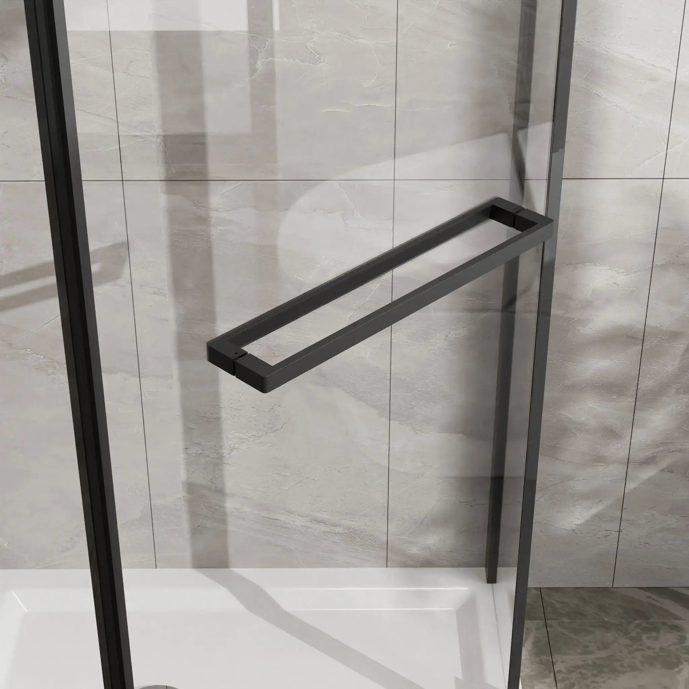 Durable Hardware Neo Angle Frameless Shower Door With Acrylic Base Combo by HouseOfZazla