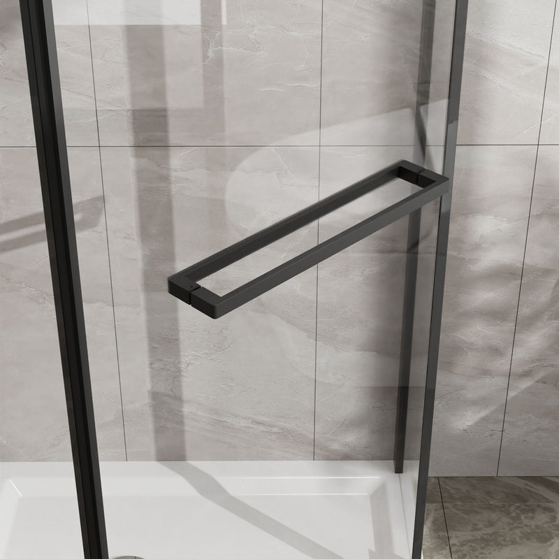 Durable Hardware Neo Angle Frameless Shower Door With Acrylic Base Combo by HouseOfZazla