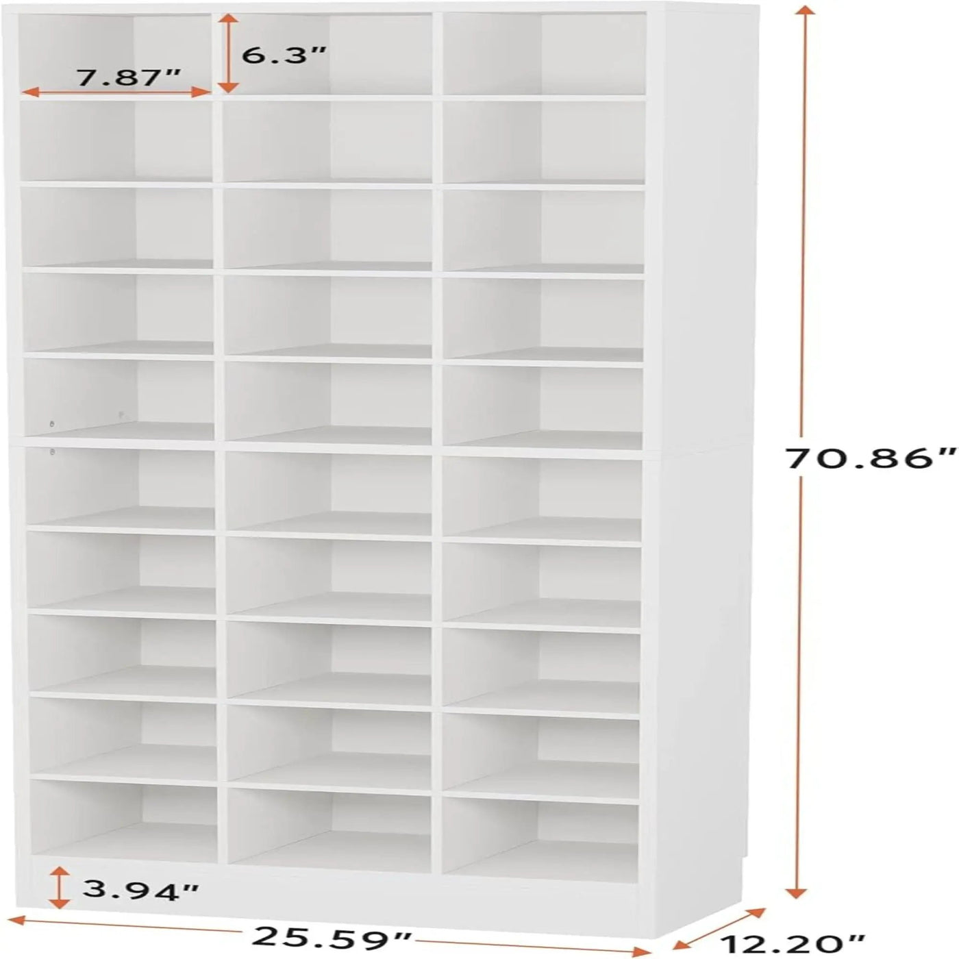 10 Tier Shoe Storage Cabinet With 30 Cubbies by HouseOfZazla