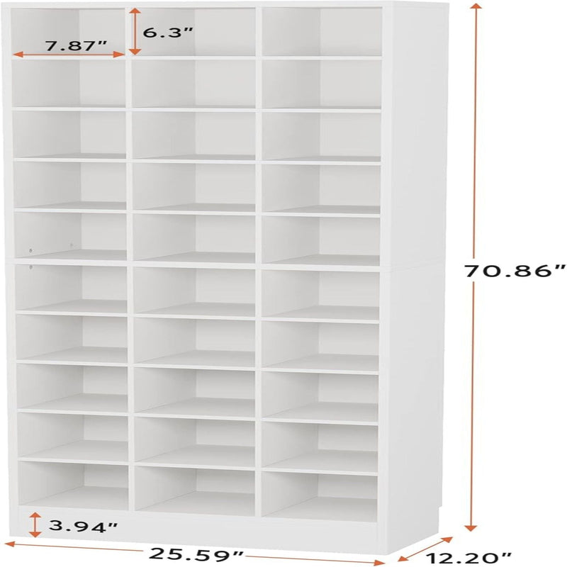 10 Tier Shoe Storage Cabinet With 30 Cubbies by HouseOfZazla