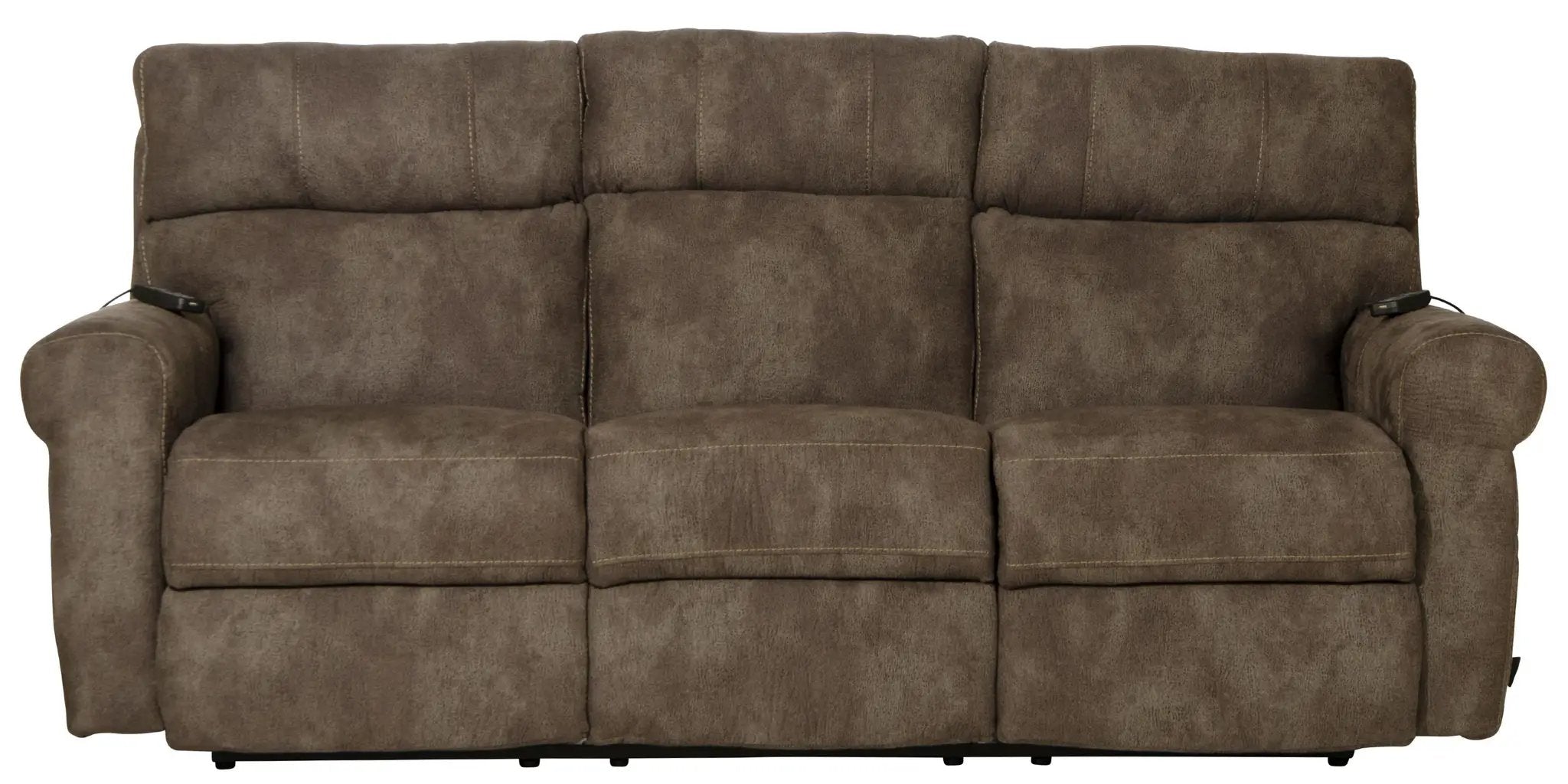 Tranquility - Power Headrest Power Lay Flat Reclining Sofa With DDT / CR3 Heat / Massage / Lumbar - Pewter by Unique Piece Furniture