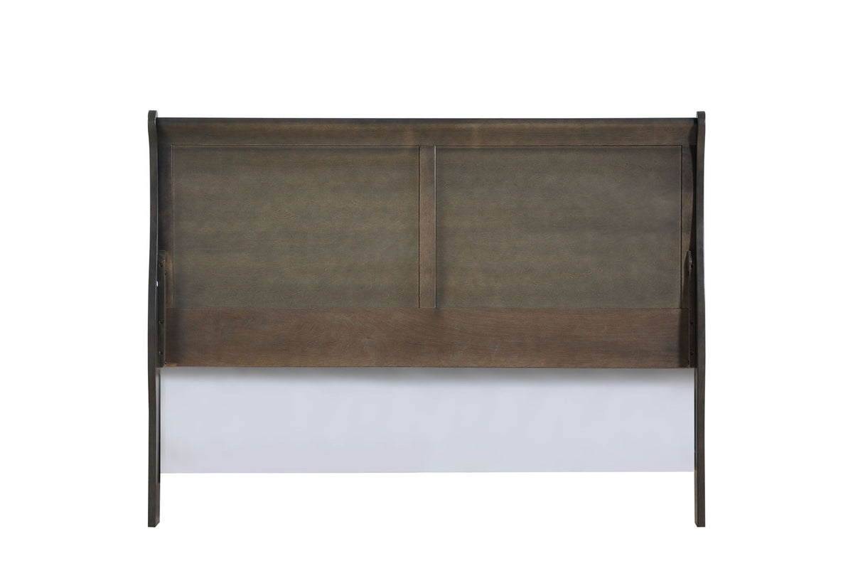 Louis Philippe Sleigh Style Bed with Classic Wood Construction - Multiple Colors, photo 37 of 40