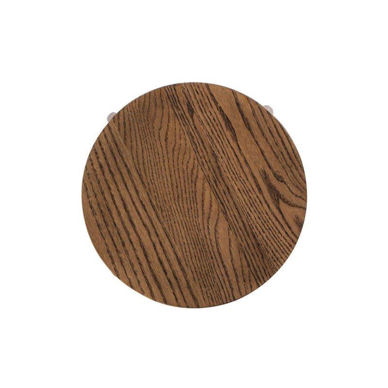 Spencer - Minimalist Oak Adjustable Bar Counter Stool - Walnut Brown Oak by HouseOfZazla