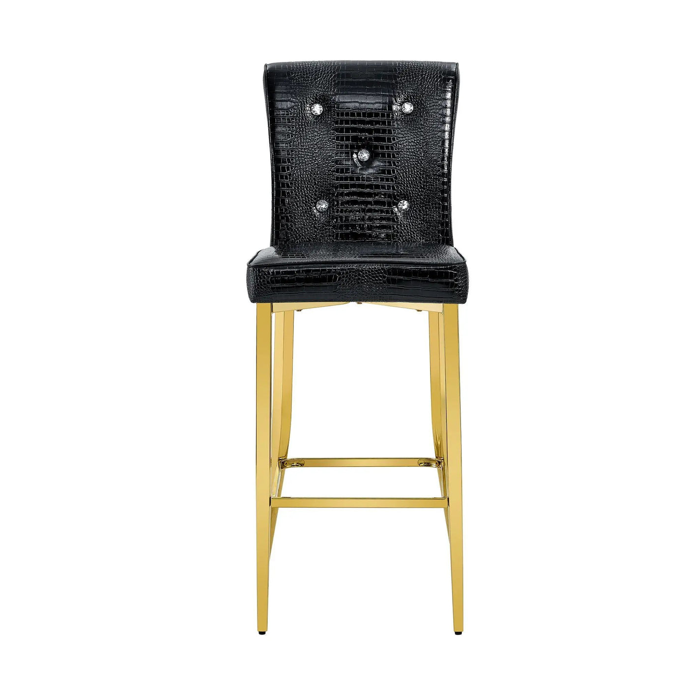 Bar Chairs With Crystal Clasp Design (Set of 2) by HouseOfZazla