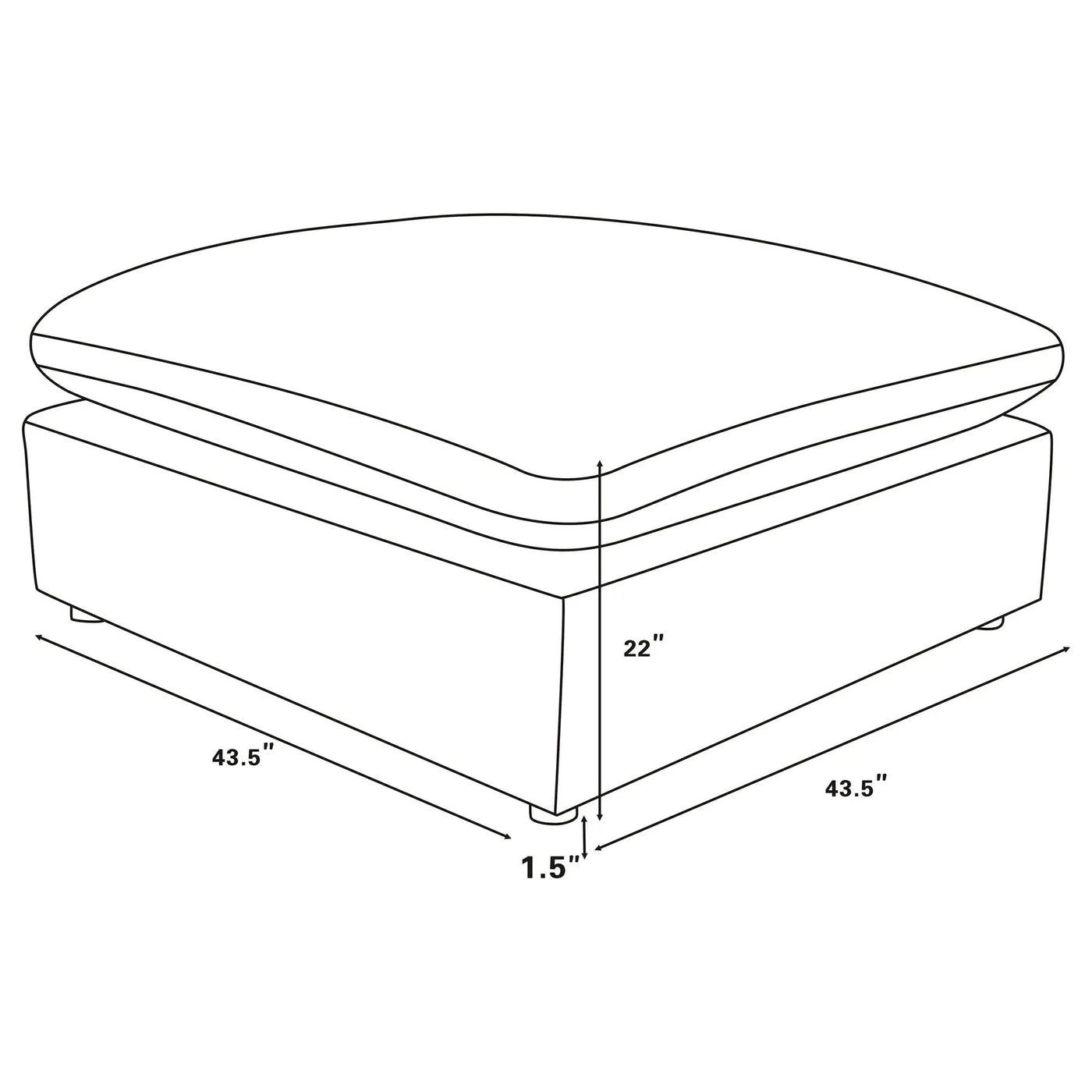 Segoura - Modular Sectional With Ottoman by HouseOfZazla
