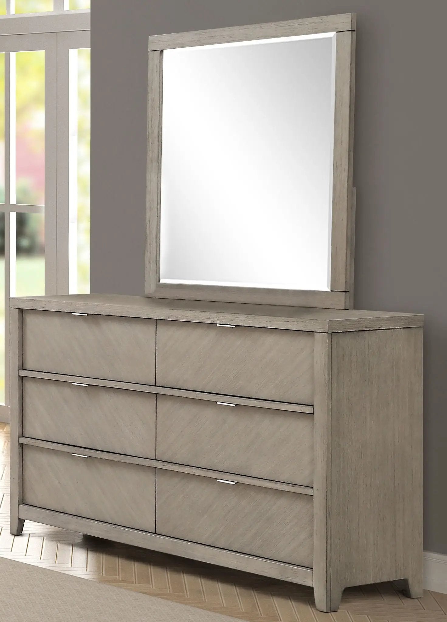 Design Style Mirror - Light Gray by HouseOfZazla